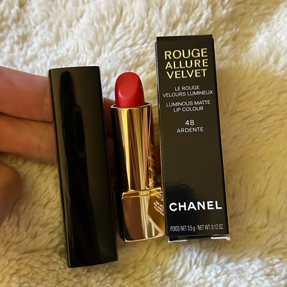 CHANEL Rouge Allure Velvet Luminous Matte Lip Color 48 Ardente NWT